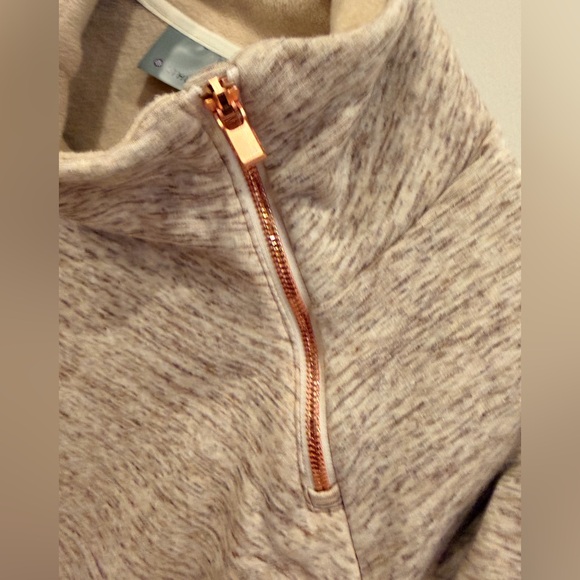 Athleta Asymmetrical Zip Fleece Pullover Jacket Small - Picture 3 of 10
